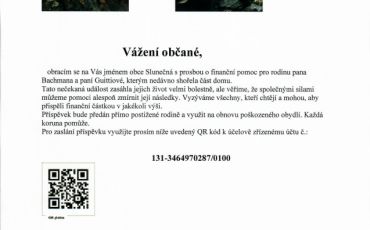 Sběrový den podzim 2023 Prosba o finanční pomoc