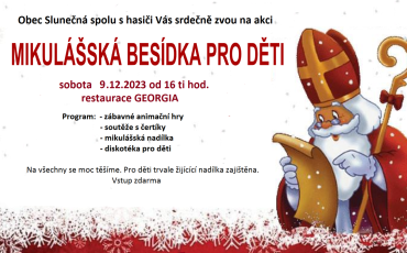Budoucí události Mikulášská besídka 2023